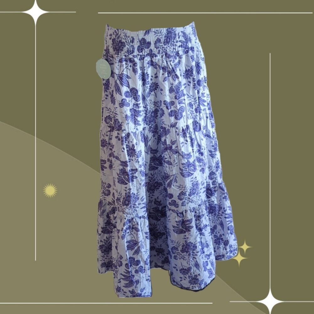 🍋✨ NWT hill house lilac tonal floral florence nap skirt sold out size s